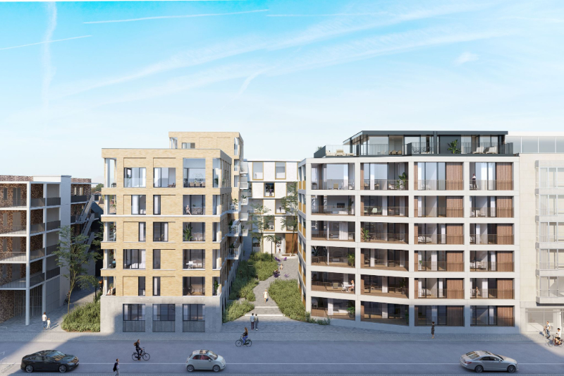 Roeselare-centrum: 40 appartementen in de Wortelstraat  zijn zeer gunstig georiënteerd. 1/2/3 slaapkamer appartementen mogelijk vanaf 158.990 euro! Image