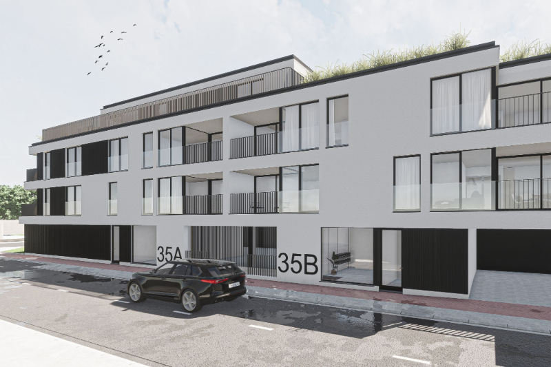 KORTEMARK: Nieuwbouwproject met 11 lichtrijke appartementen met 2 of 3 slaapkamers, terras en dubbele of enkele garagebox, genaamd “Residentie Mila en Nora” Image